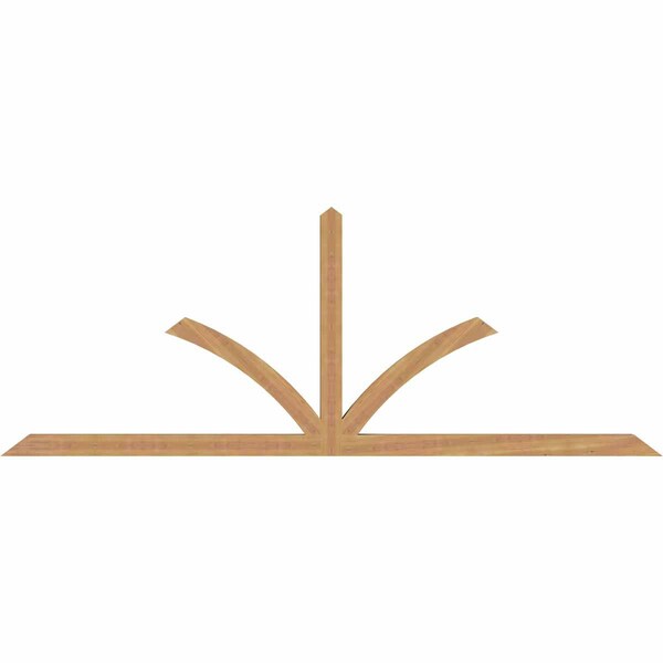 Ekena Millwork Richland Timber Gable Bracket, Western Red Cedar, 108"W x 40"H x 3 1/2"D x 3 1/2"F, 9/12 Pitch GBW108X40X0404RIC00SWR - main